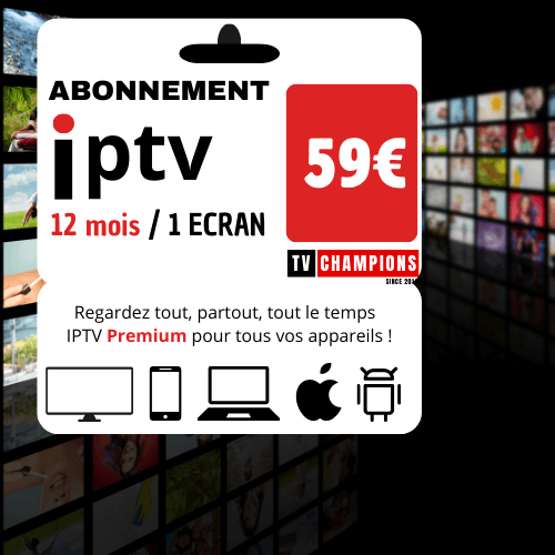 abonnement iptv 12 mois 2 ecran